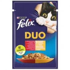 Felix Fantastic Duo Purina Conserve pentru pisici vita si pui