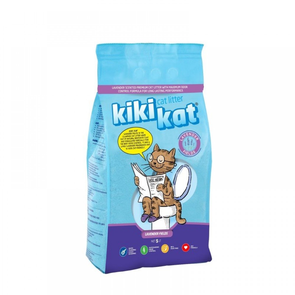 Kiki Kat Lavender Fields 5L. Наполнитель для кошачьего туалета