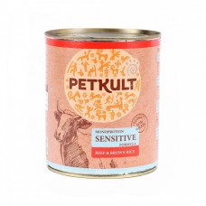 Petkult Adult Sensitive Hrana umeda pentru caini  cu vita si orez brun
