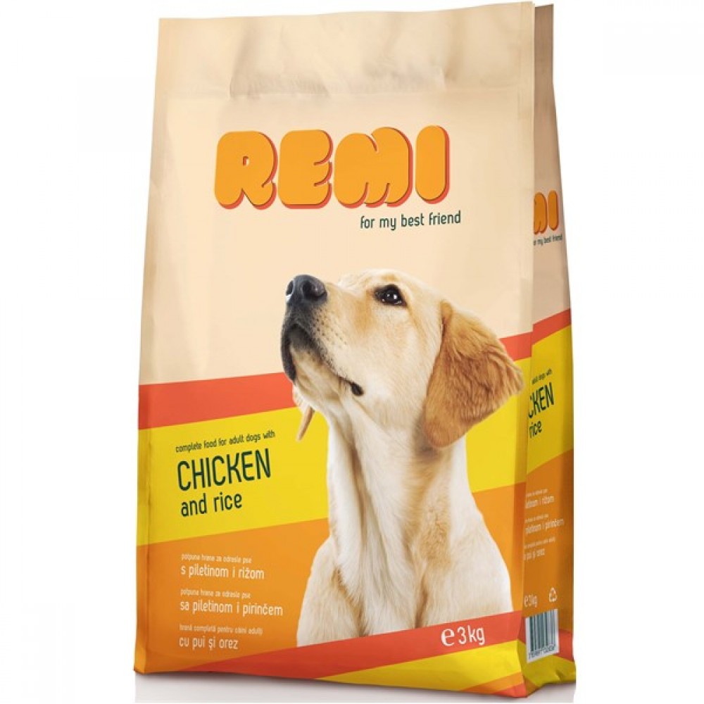 Remi Сухой корм  для взрослых собак Курица и рис