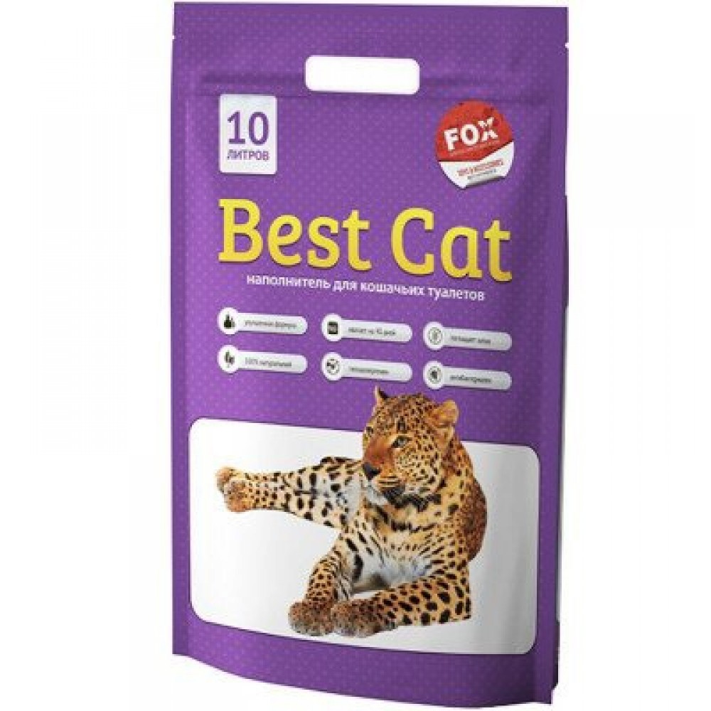 Best Cat Силикагелевый наполнитель для кошачьего туалета с запахом лаванды 